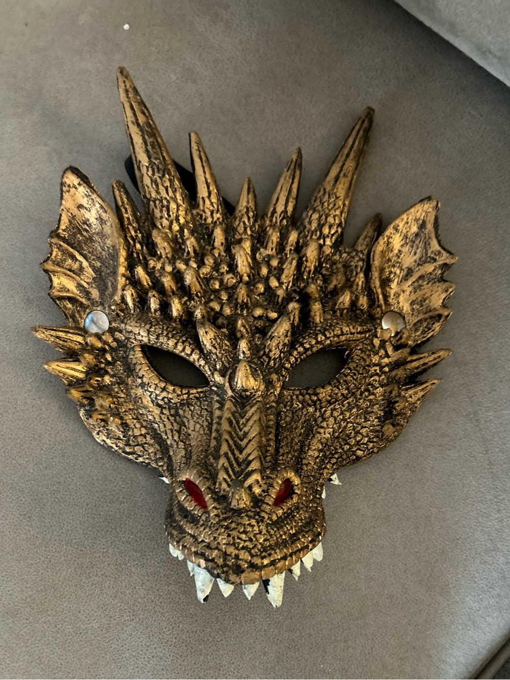 50%offw❤️ Dragon mask gold 3D dragon half-mask made of soft